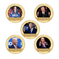 Affichage en alliage de zinc personnalisé Biden Double Coin